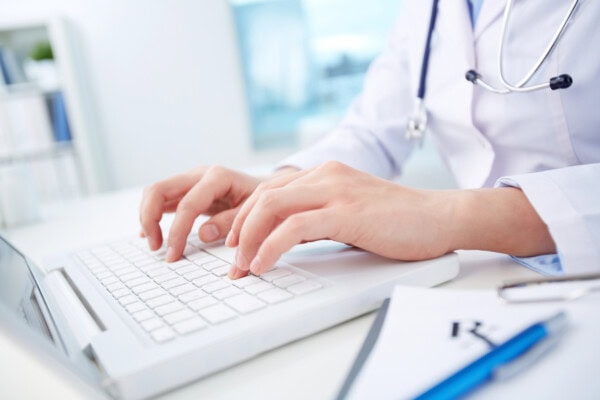 stock photo computerization of healthcare system